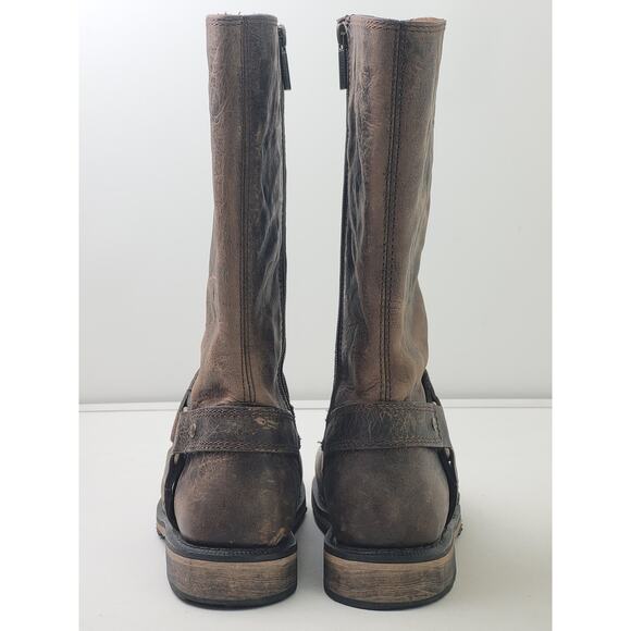 Harley Davidson Salley 11-inch Brown Leather Motorcycle Boots Women's Sz 8.5 - Picture 5 of 11